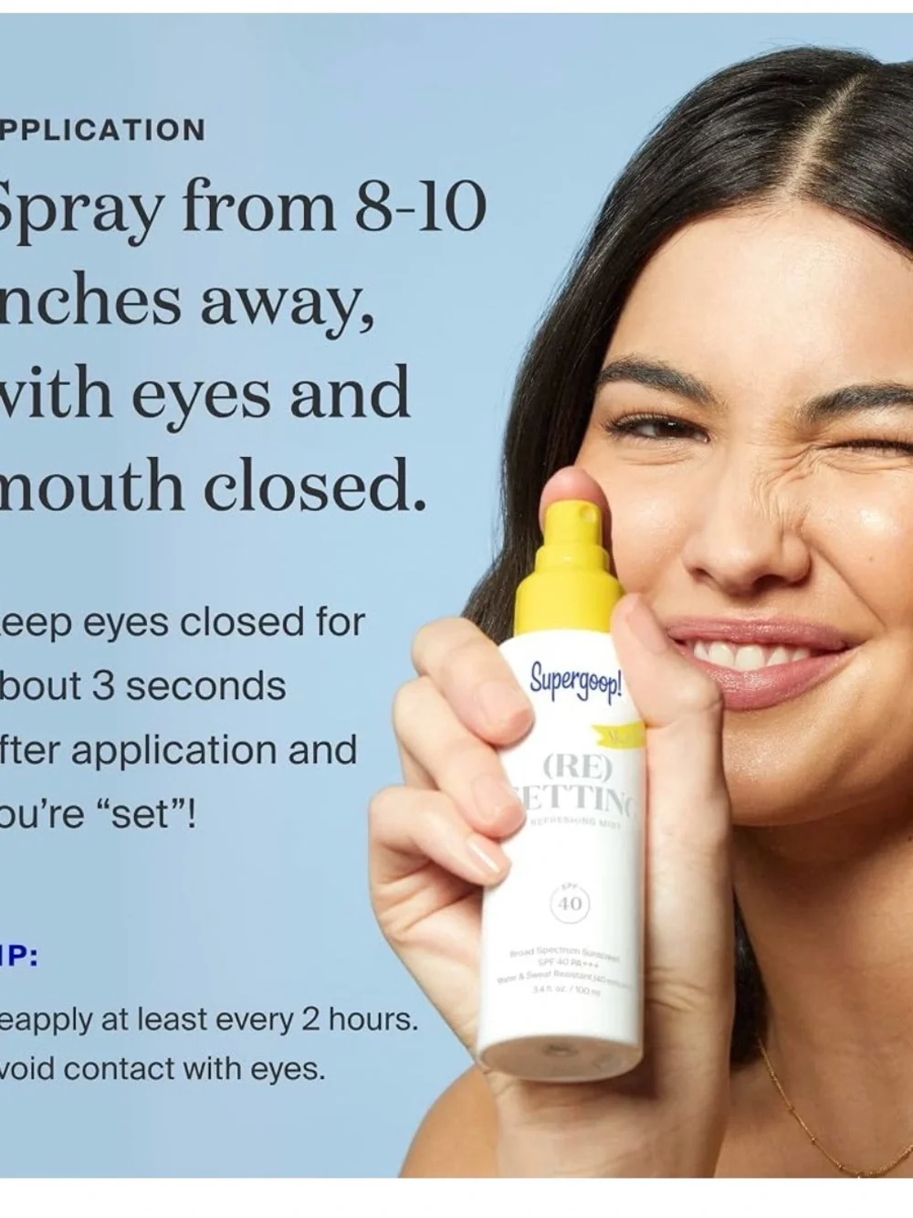 Supergoop! (Re)setting Refreshing Mist Chemical Sunscreen SPF 40 PA+++ 1 one